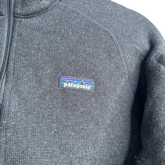 Patagonia Womens Quarter Zip Better Sweater Charcoal Gray M Embroidered - Picture 2 of 9